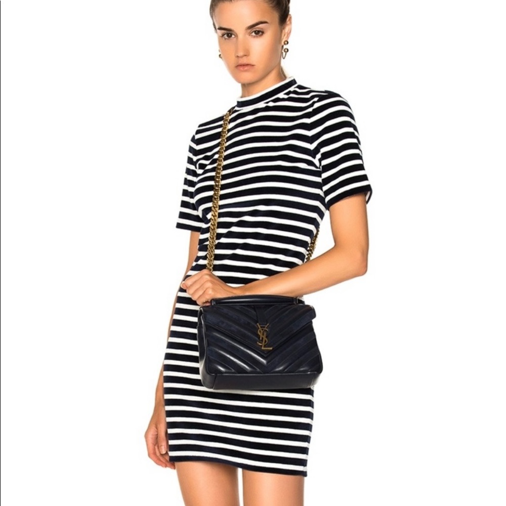 T. Alexander Wang Striped Velours Mini Dress - Size XS